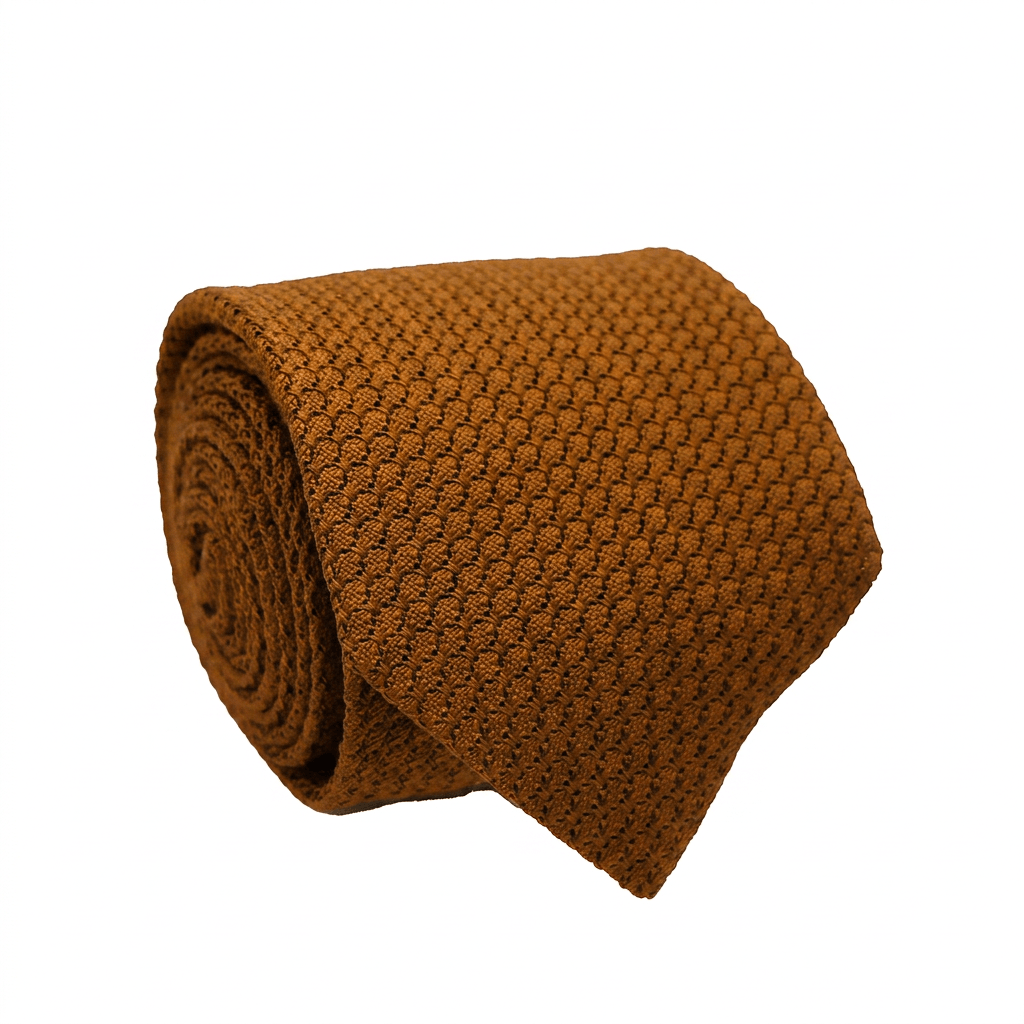 cravate-grenadine-de-soie-marron-clair-gentille-alouette 3