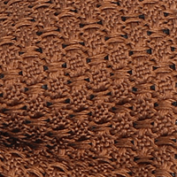 Cravate grenadine de soie marron