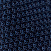 Cravate tricot de soie bleu marine