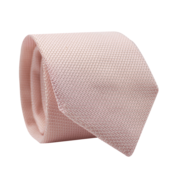 cravate grenadine de soie rose gentille alouette