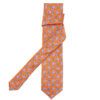cravate soie venezia moderna orange made in france gentille alouette 4