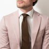 cravate unie marrone elegante made in france gentille alouette