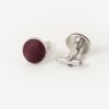 boutons de manchette satin grenat made in france gentille alouette