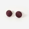 boutons de manchette satin grenat made in france gentille alouette