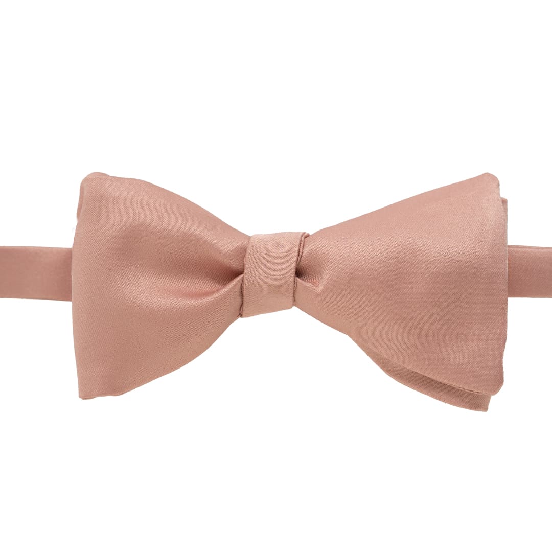 noeud papillon satin rose poudre made in france gentille alouette