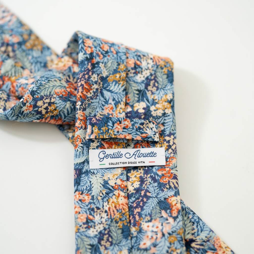 cravate coton liberty connie bleu gentille alouette.jpg