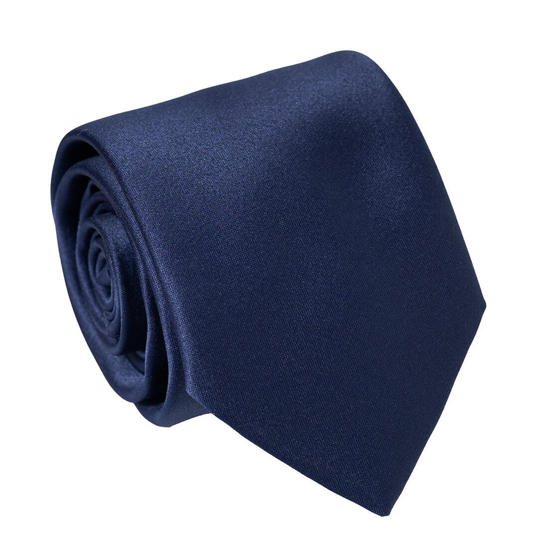 cravate satin bleu nuit gentille alouette