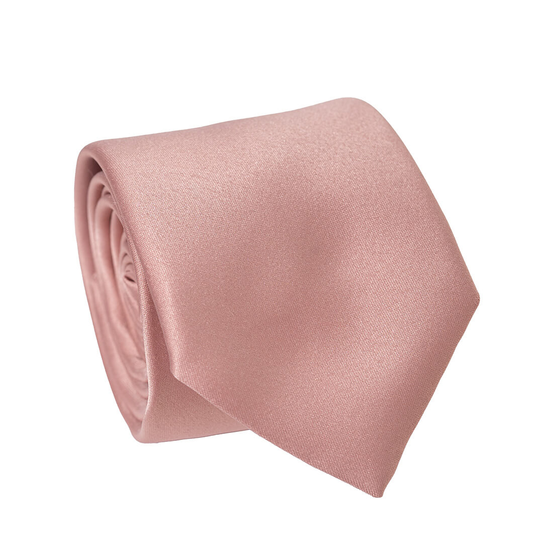 cravate satin vieux rose gentille alouette