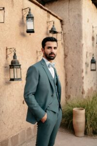 Costume vert sauge Toulouse