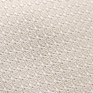 Cravate grenadine de soie Beige Argenté