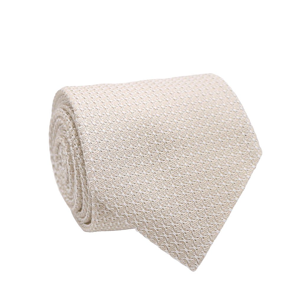 cravate-grenadine-de-soie-beige-argenté-gentille-alouette