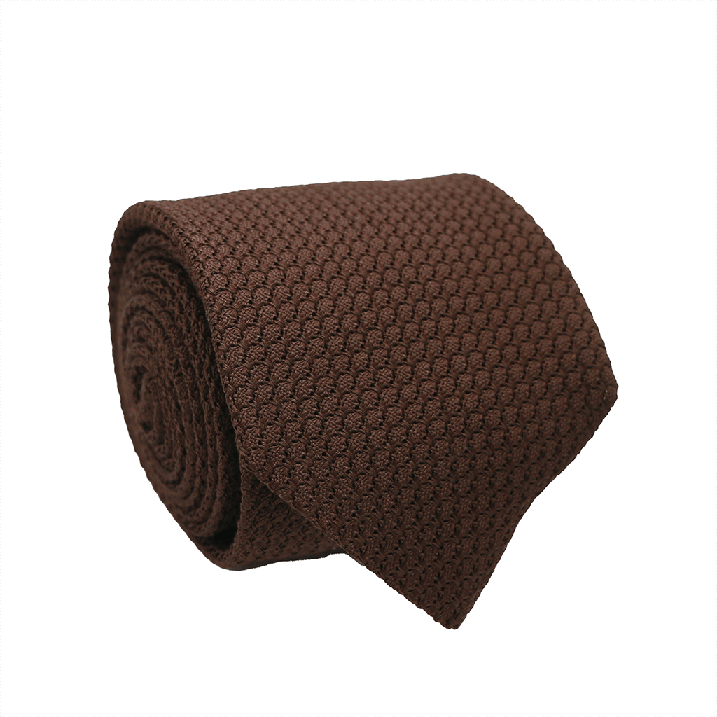 cravate-grenadine-de-soie-chocolat-gentille-alouette