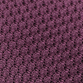 Cravate grenadine de soie Prune