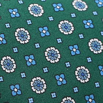 Cravate Soie Sartorial Vert Forêt