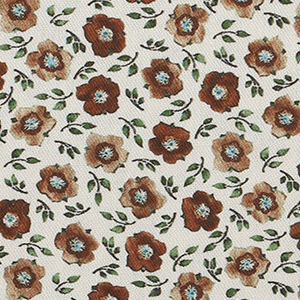 Pochette de costume Fleurs Marron